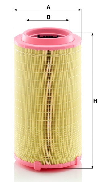 HAVA FILTRESI MAN TGS-TGX EURO 6  81 084 050 037  A-267mm B-170 mm H-499 mm